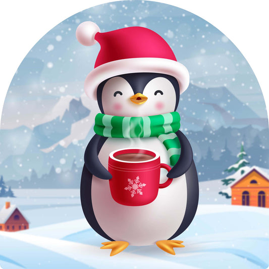 Penguin with Hot Chocolate