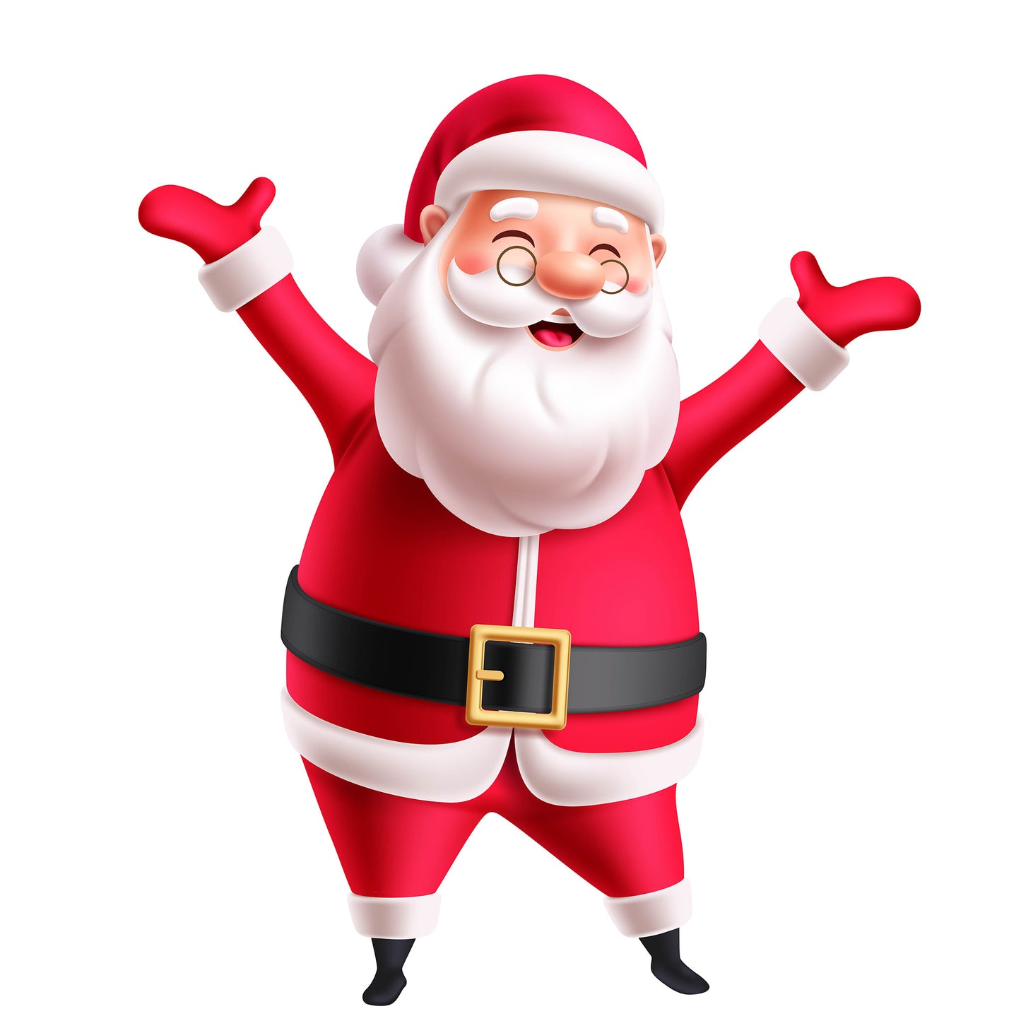 Santa with Arms Up