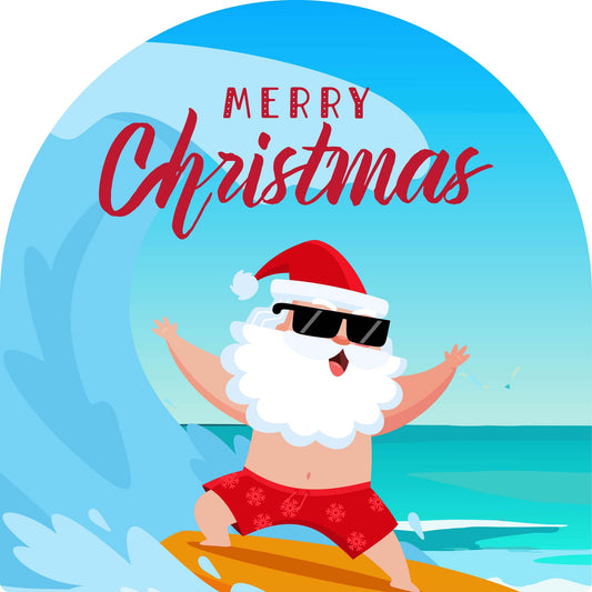 Surfing Santa