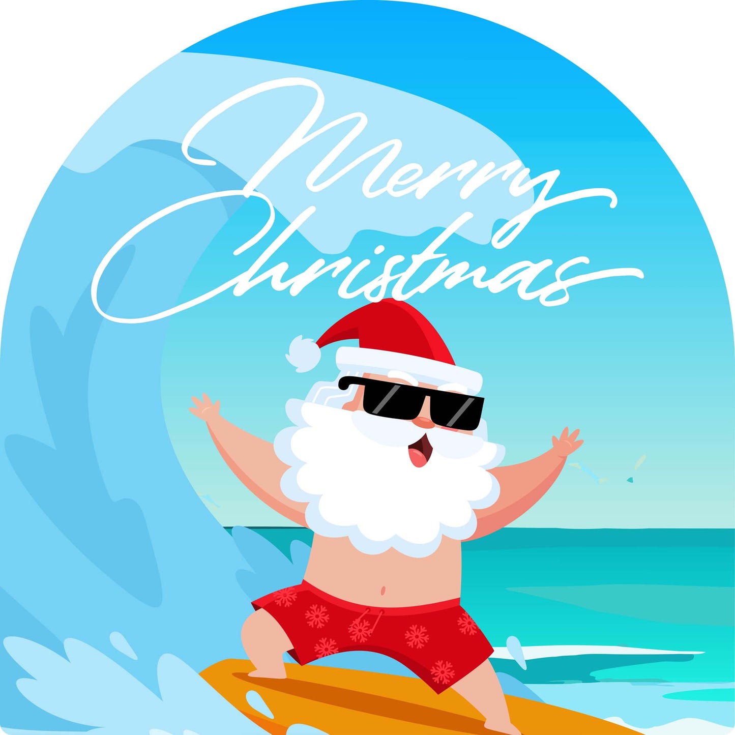 Surfing Santa