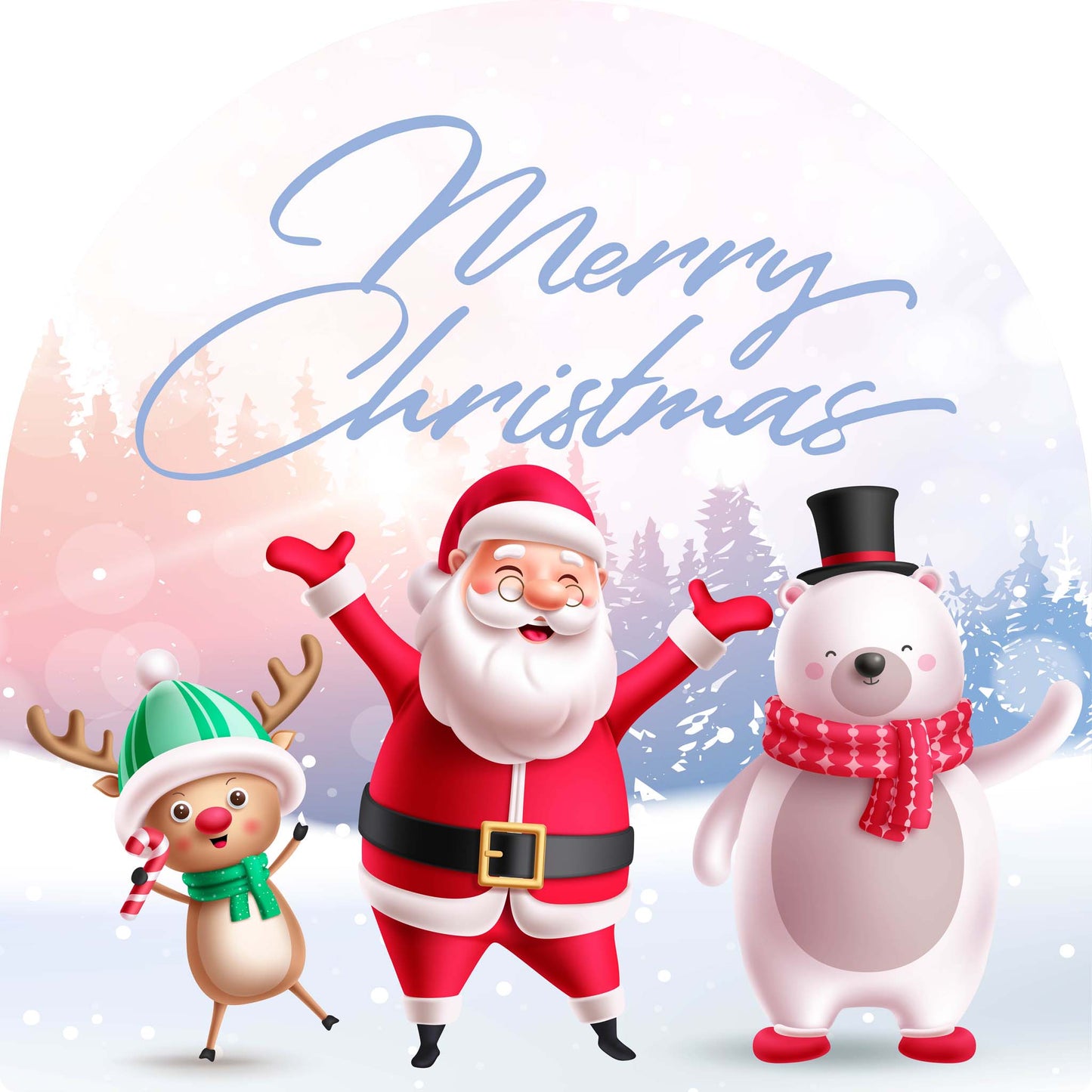 Reindeer Santa Polar Bear