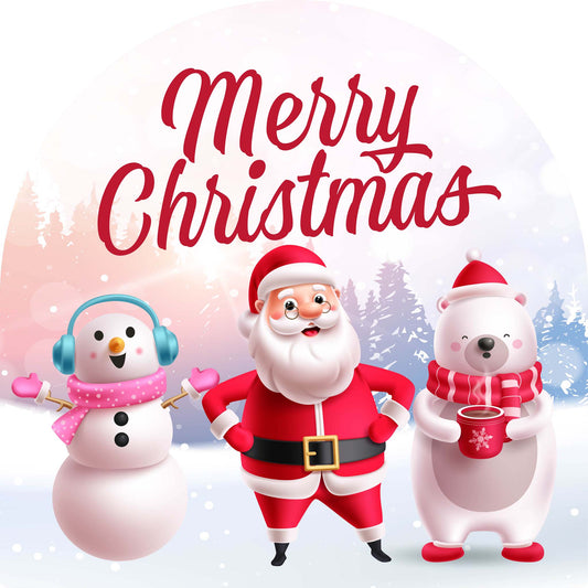 Snow Person Santa Polar Bear