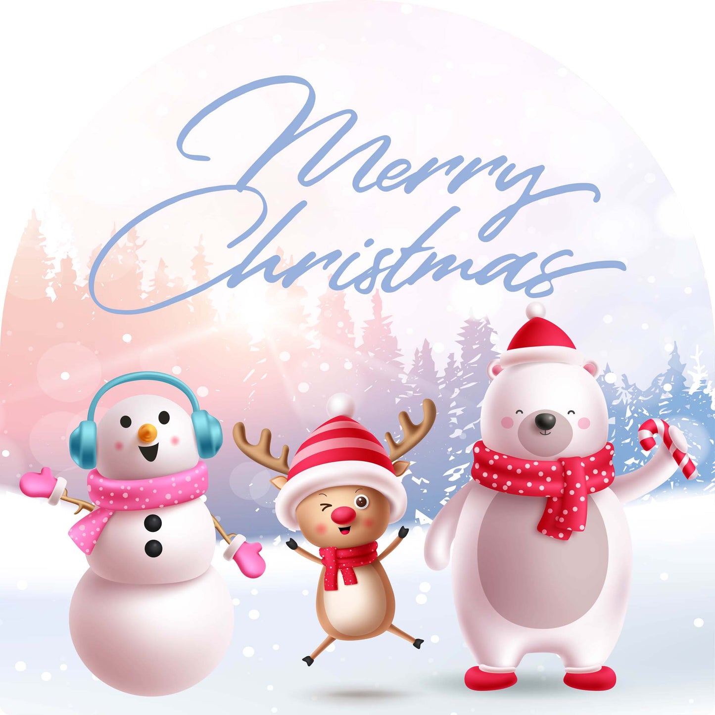 Snow Person Reindeer Polar Bear