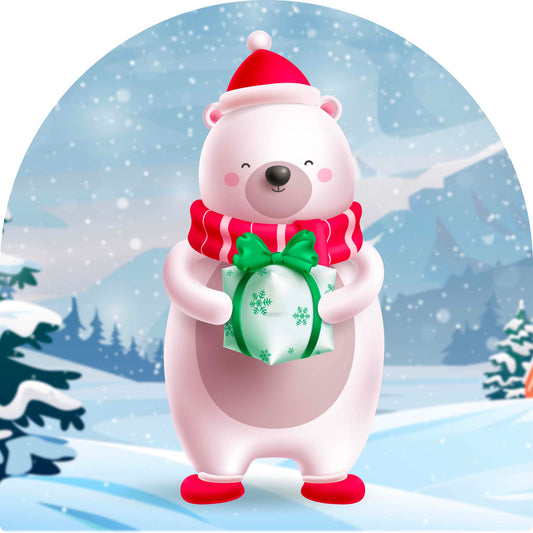 Polar Bear with Present