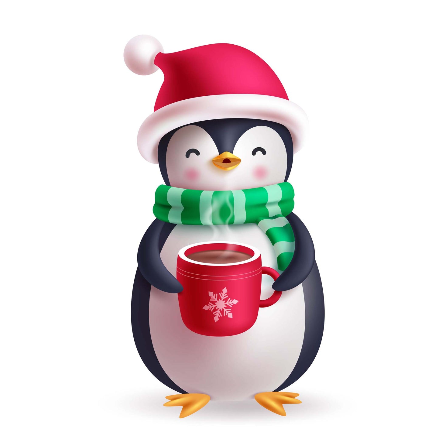 Penguin with Hot Chocolate