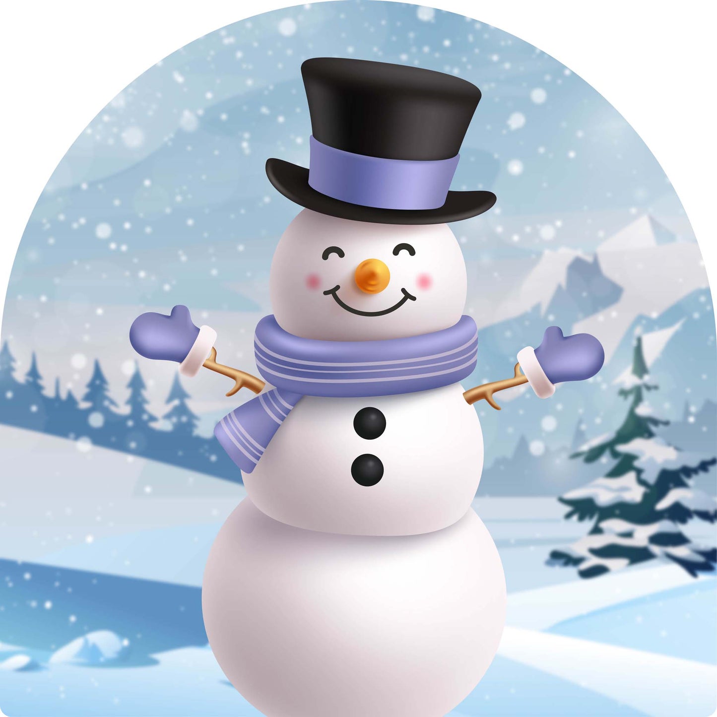 Snow Person with Top Hat