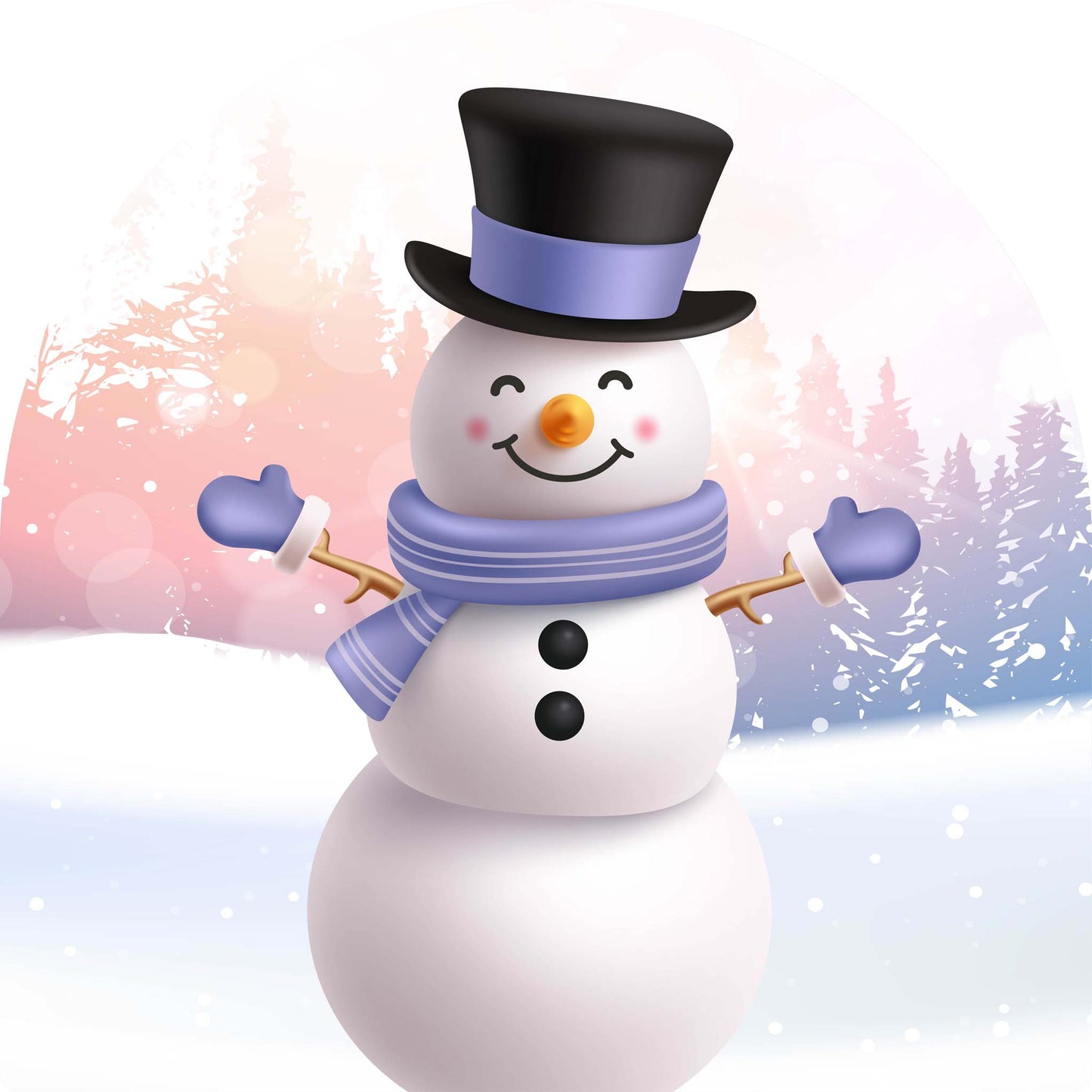 Snow Person with Top Hat