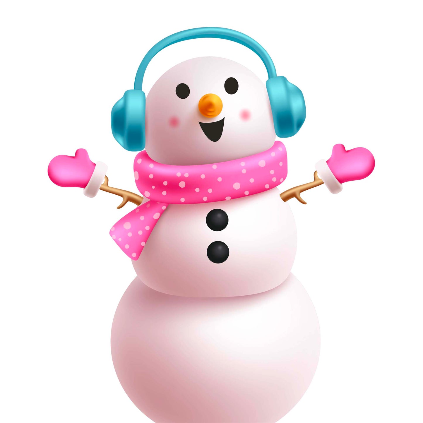 Snow Person with Ear Muffs