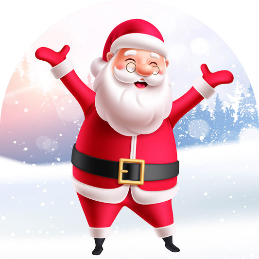 Santa with Arms Up