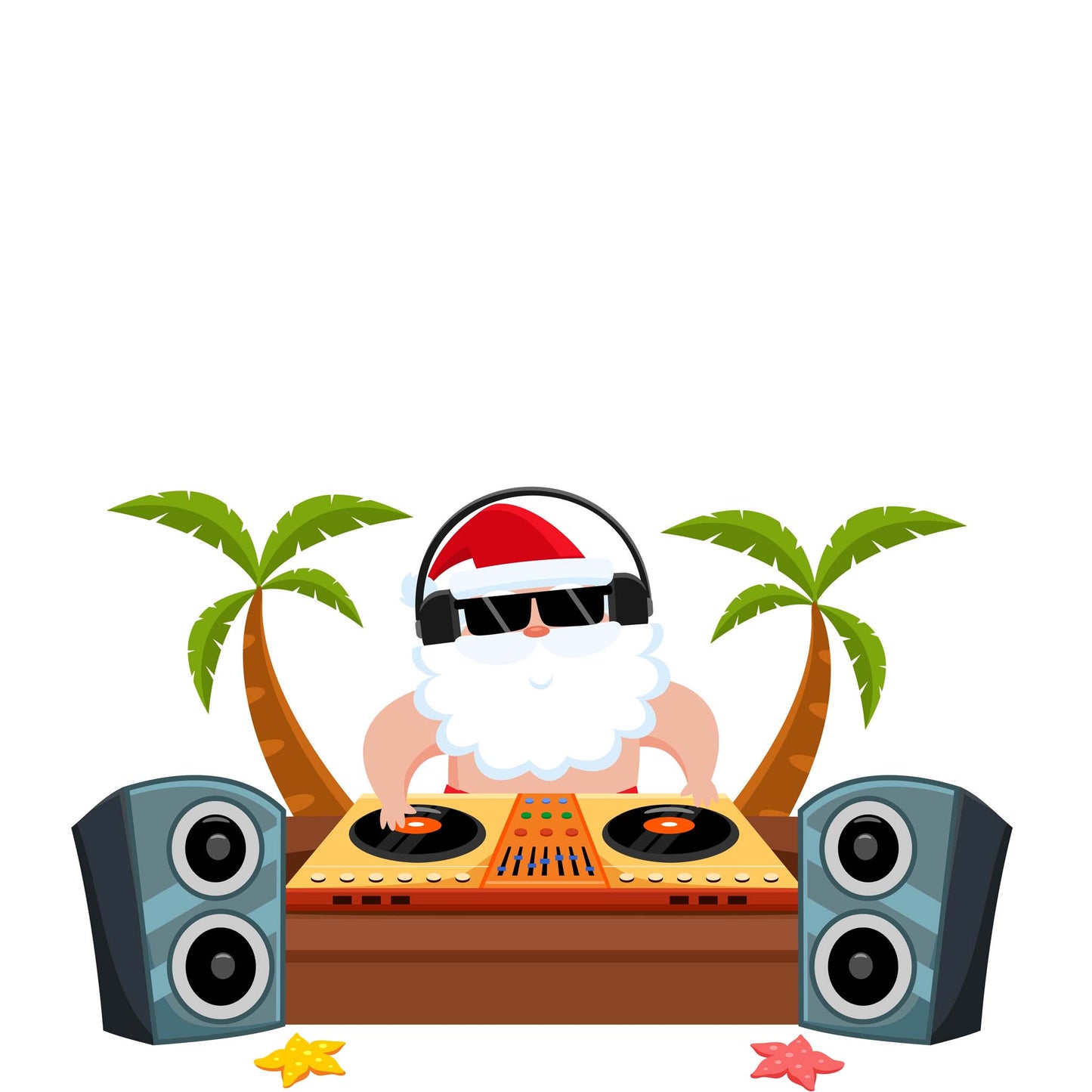 DJ Beach Santa