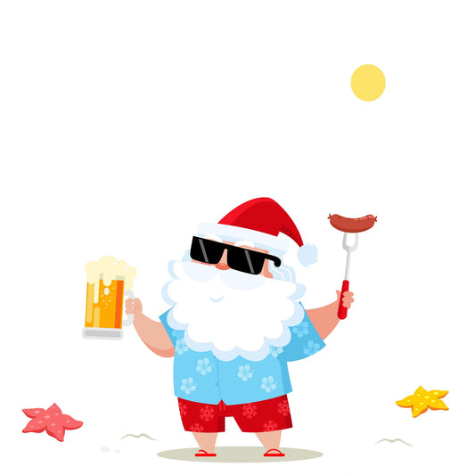 Beer Beach Santa