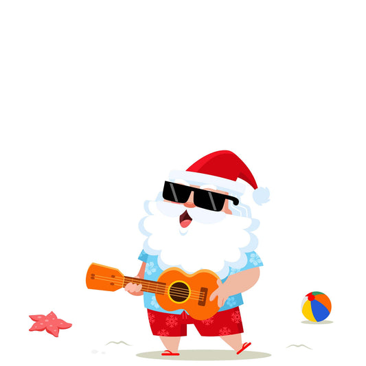 Ukulele Beach Santa