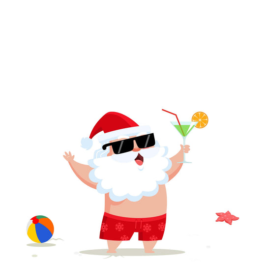 Martini Beach Santa