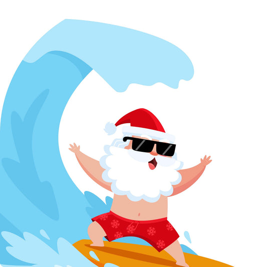 Surfing Santa