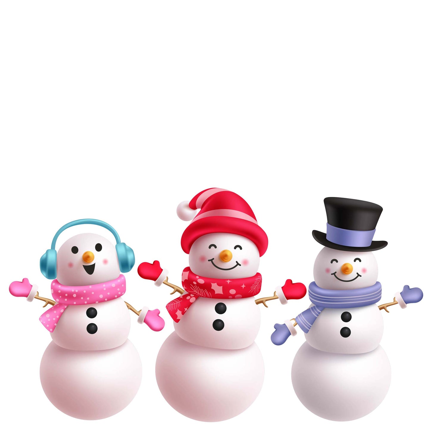 Three Snow People