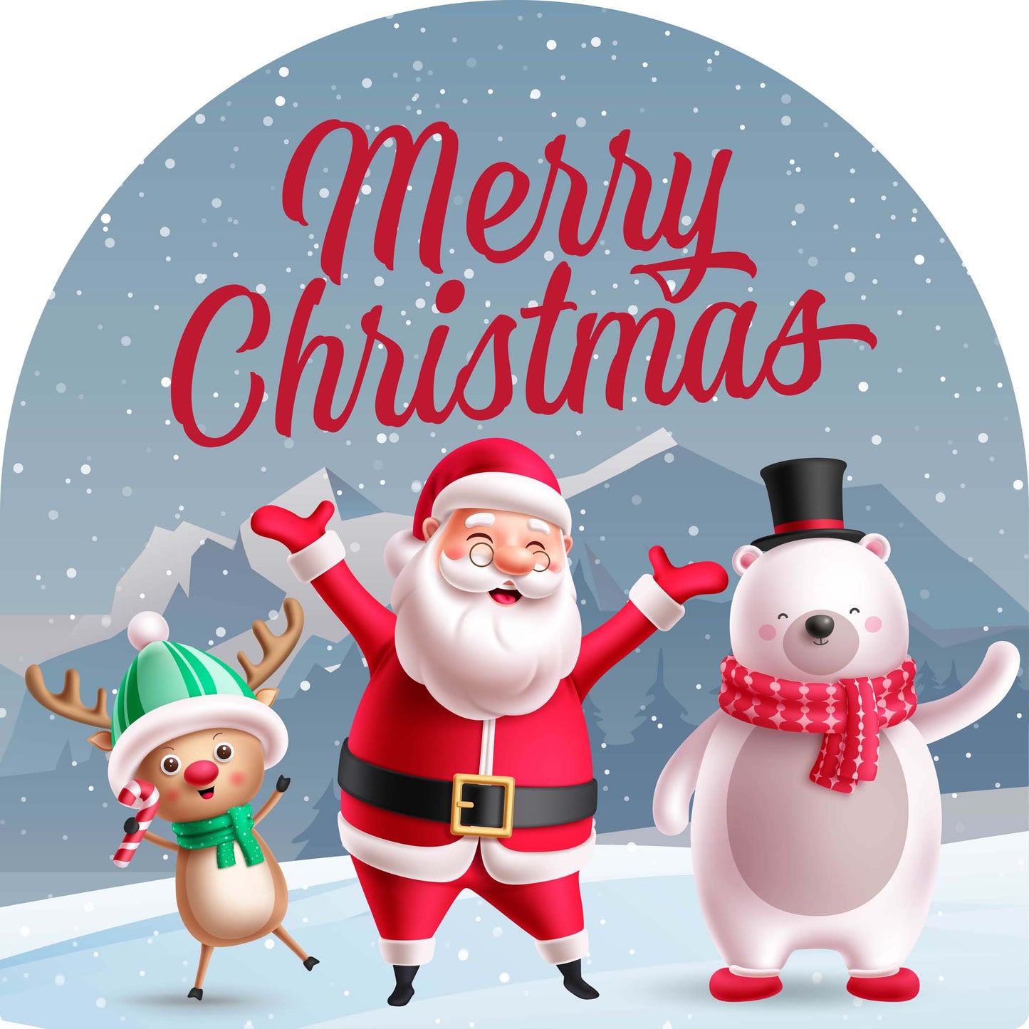 Reindeer Santa Polar Bear