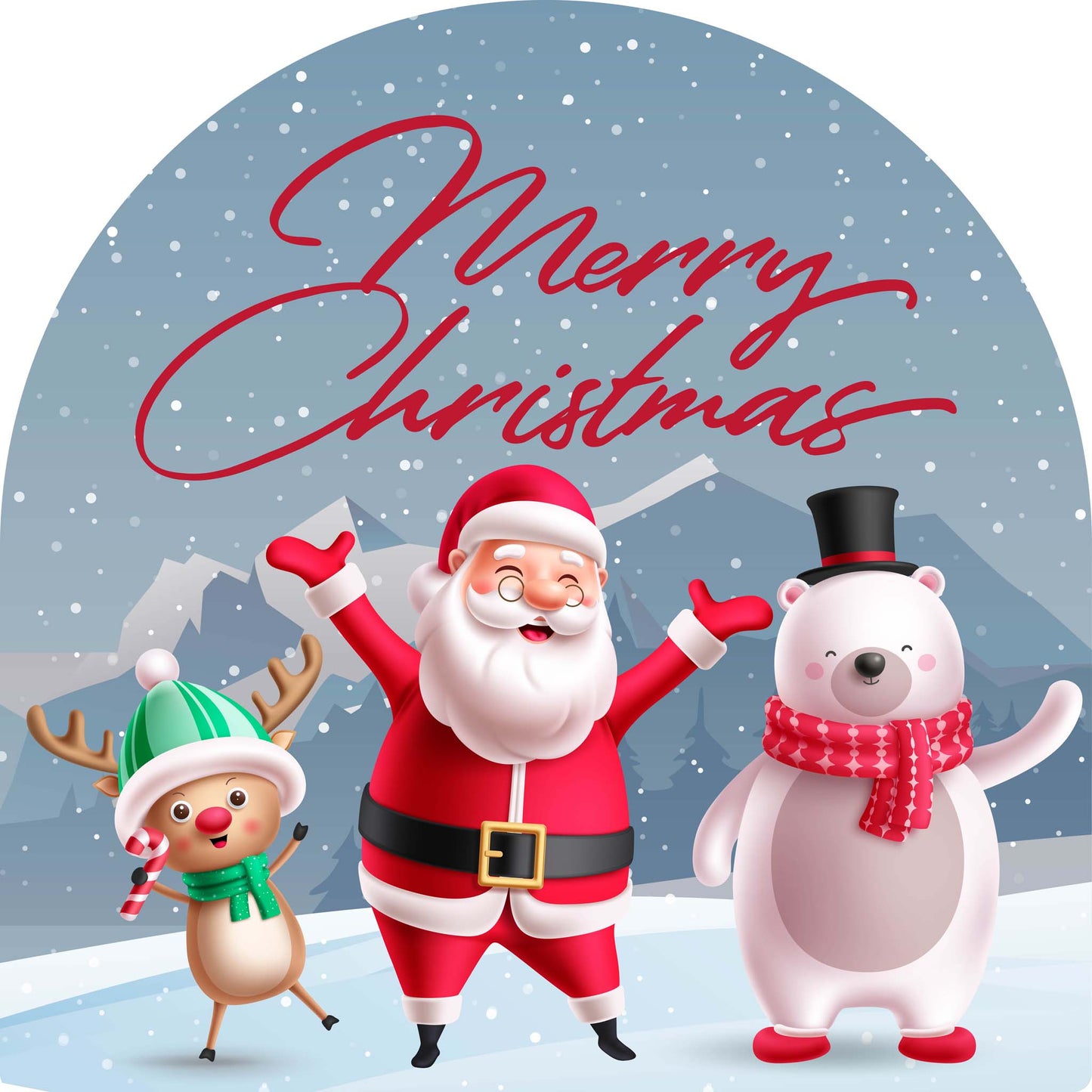 Reindeer Santa Polar Bear