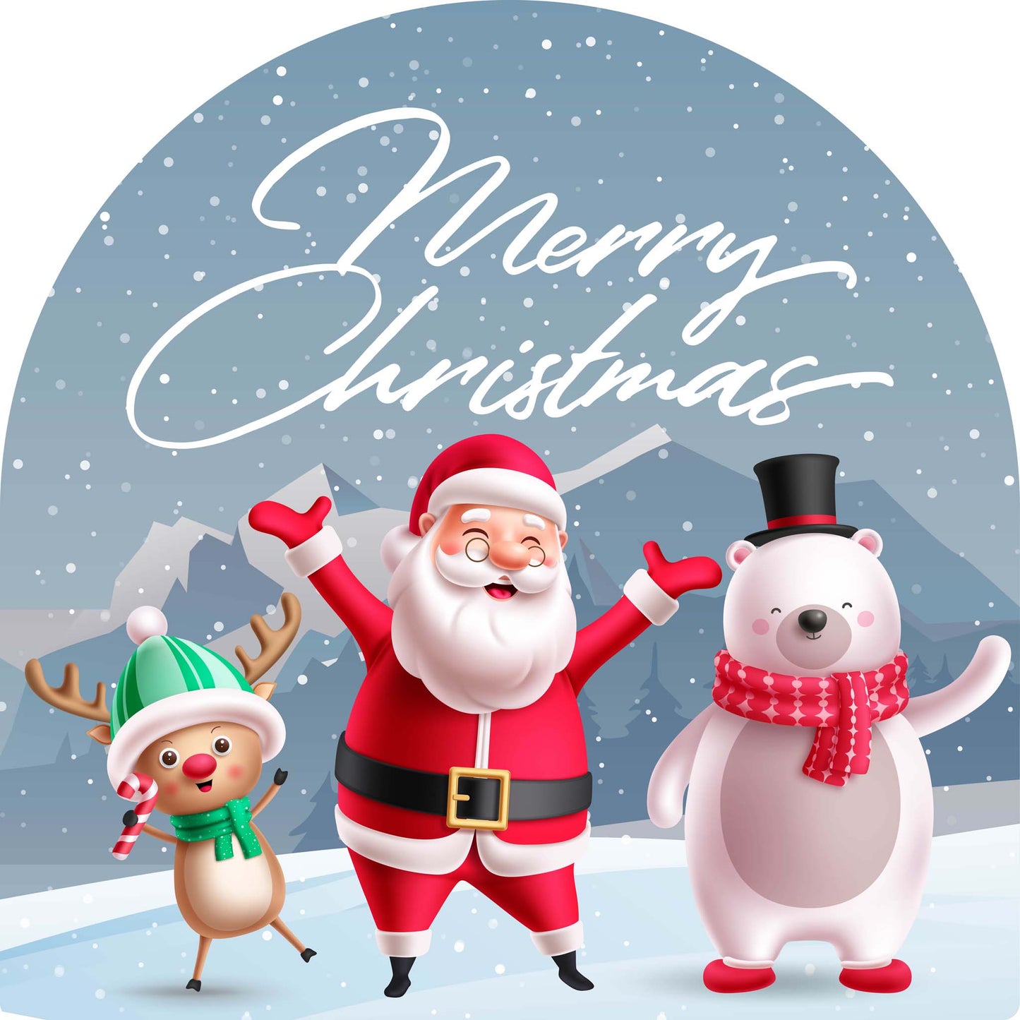 Reindeer Santa Polar Bear