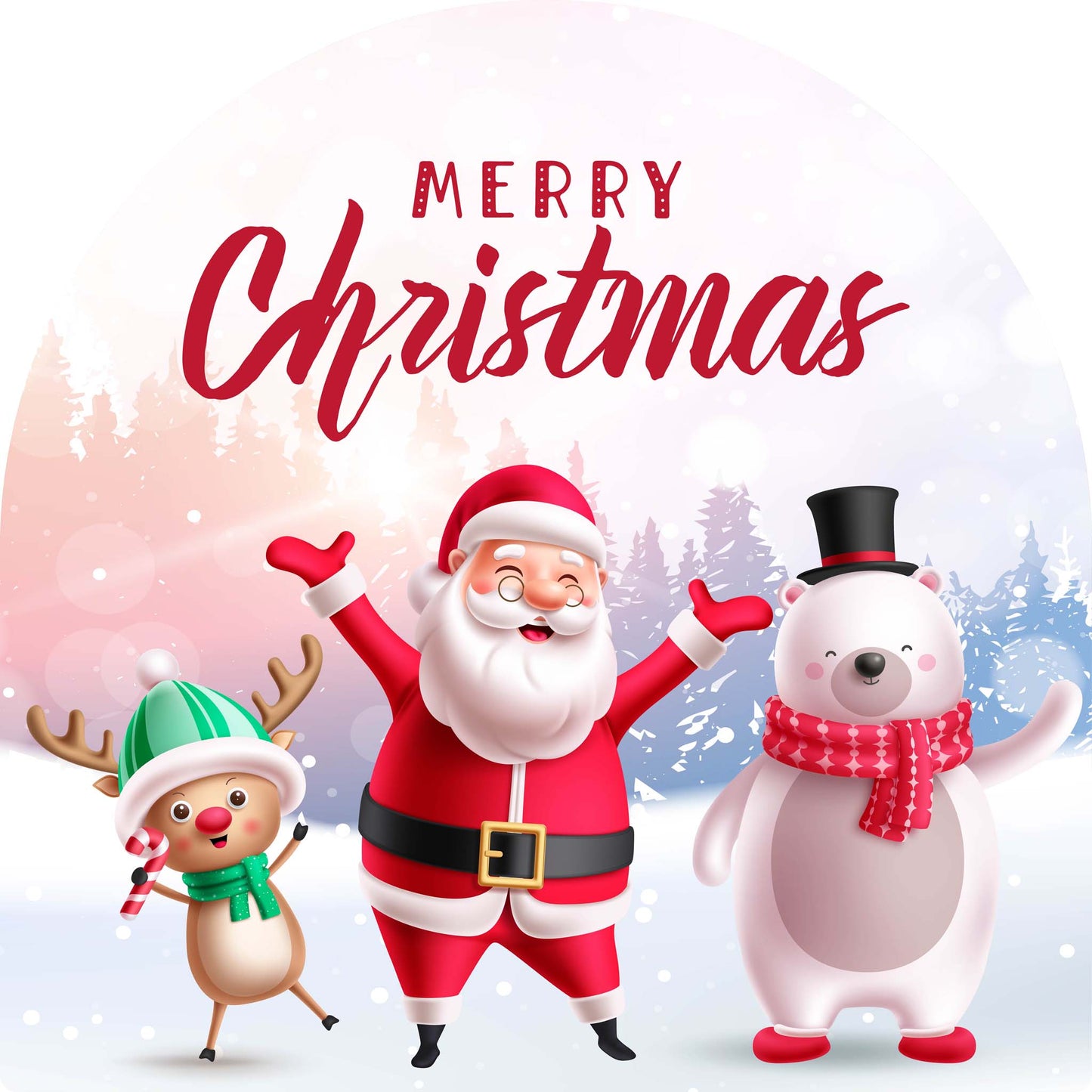 Reindeer Santa Polar Bear