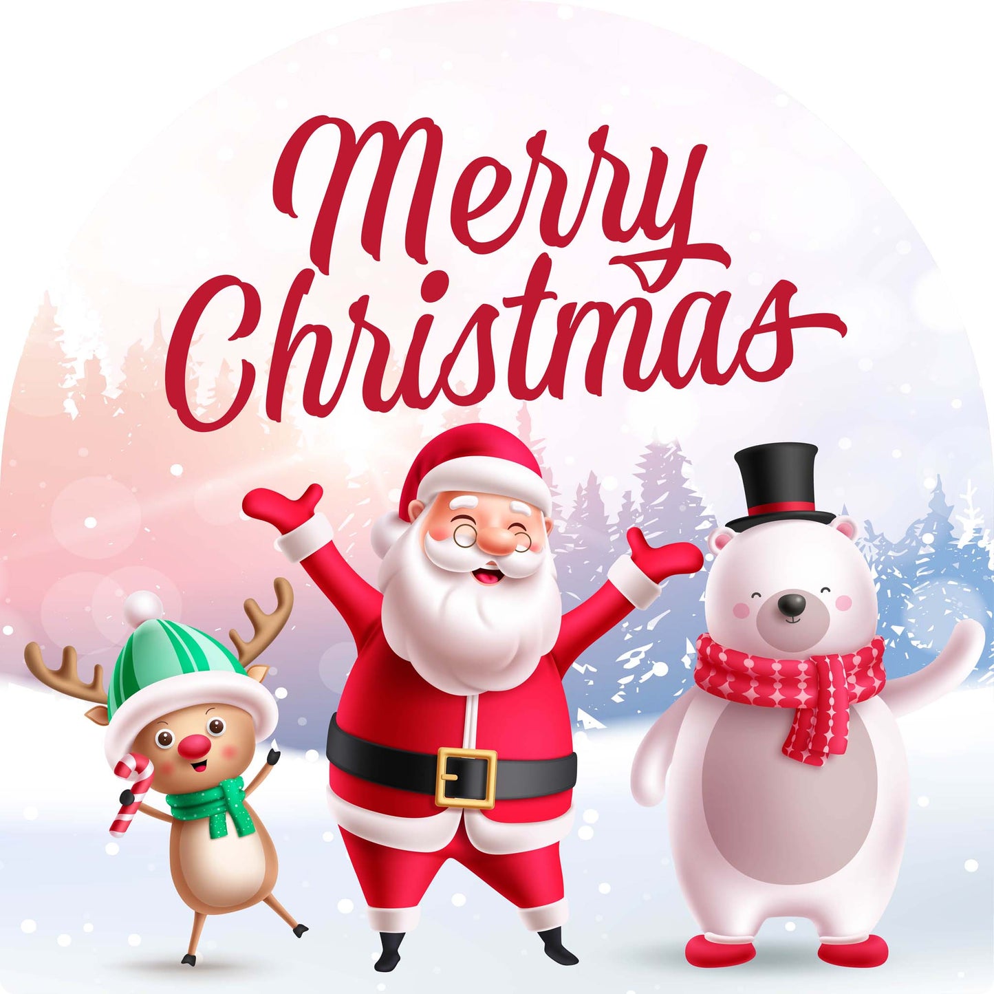 Reindeer Santa Polar Bear