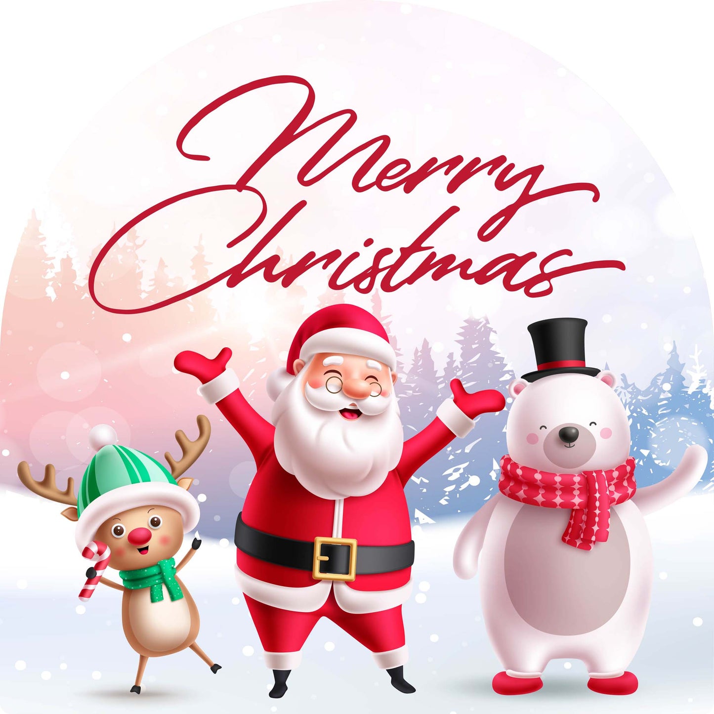 Reindeer Santa Polar Bear