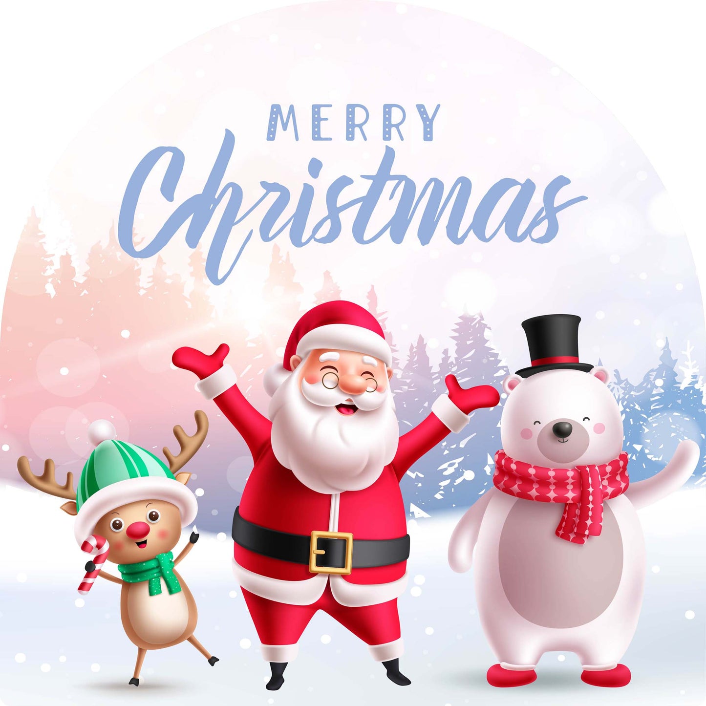 Reindeer Santa Polar Bear