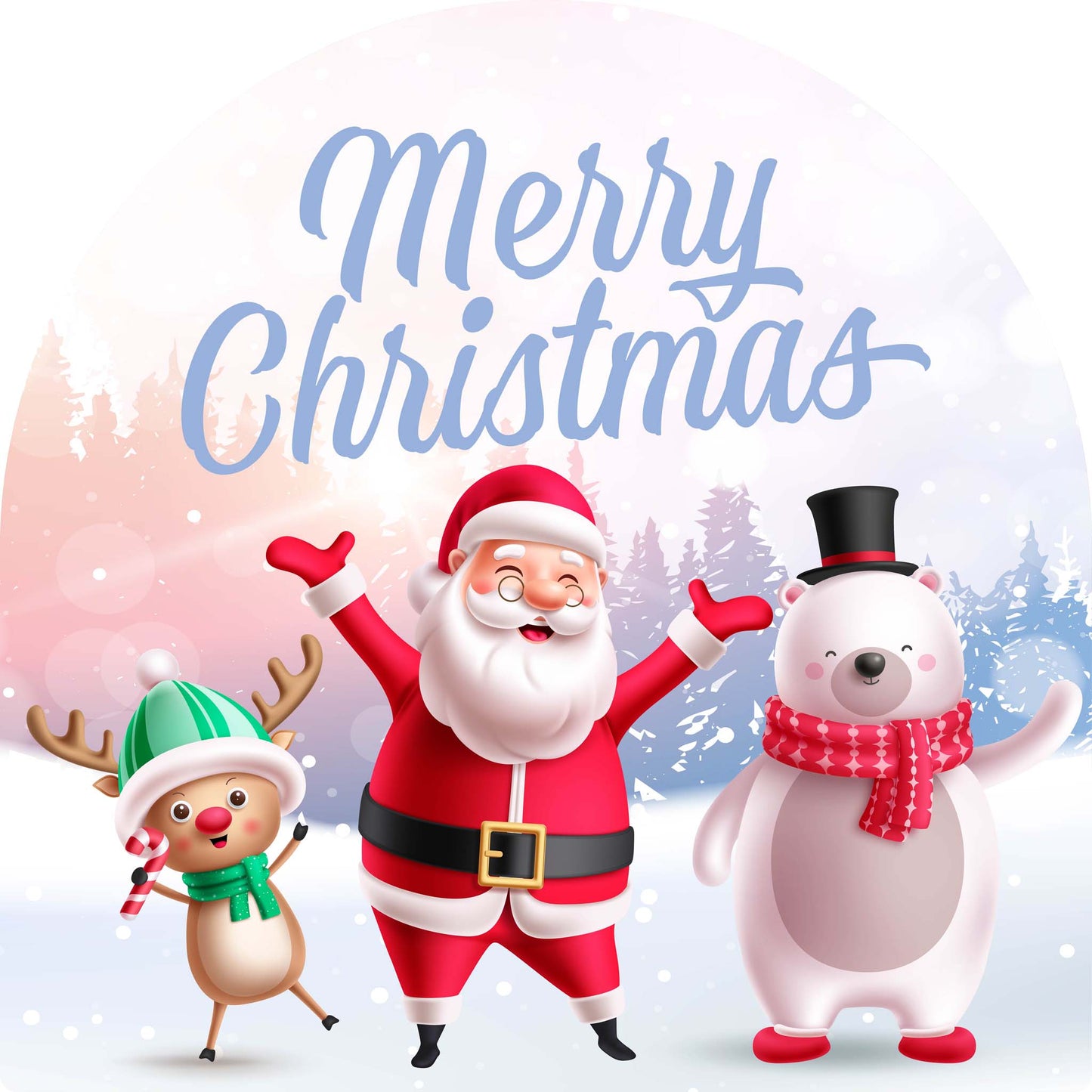 Reindeer Santa Polar Bear