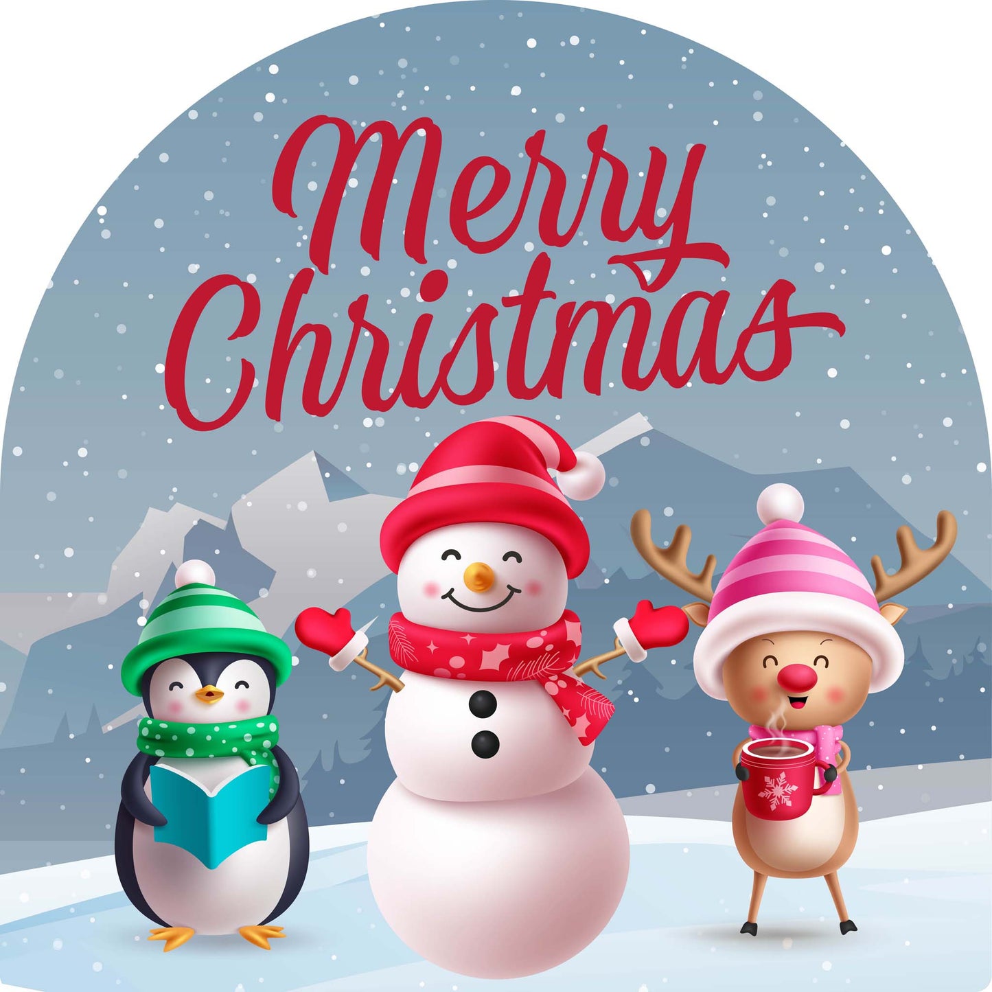 Penguin Snow Person Reindeer