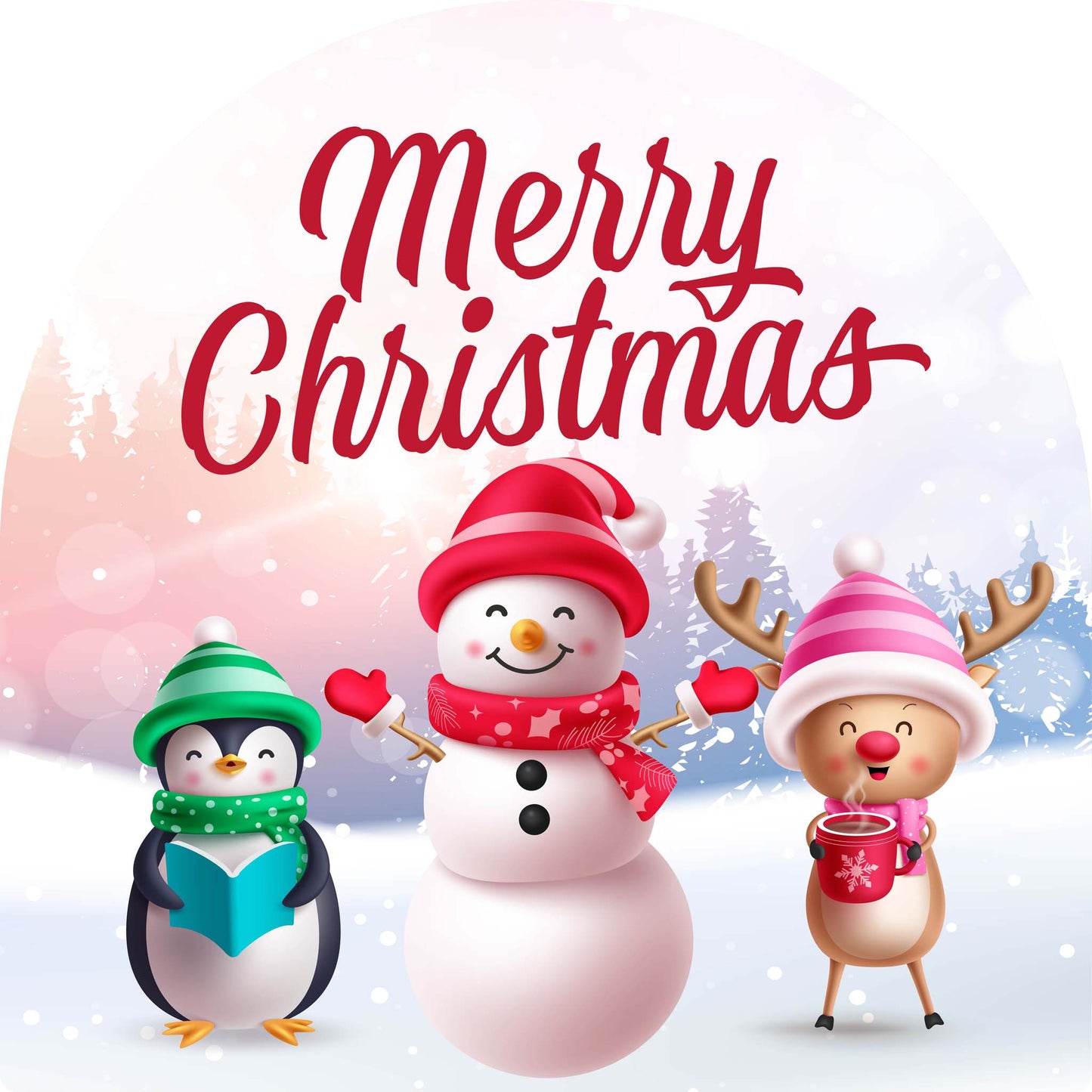 Penguin Snow Person Reindeer