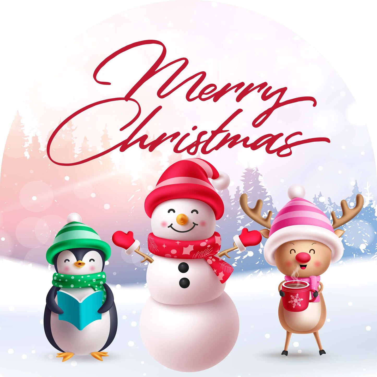 Penguin Snow Person Reindeer