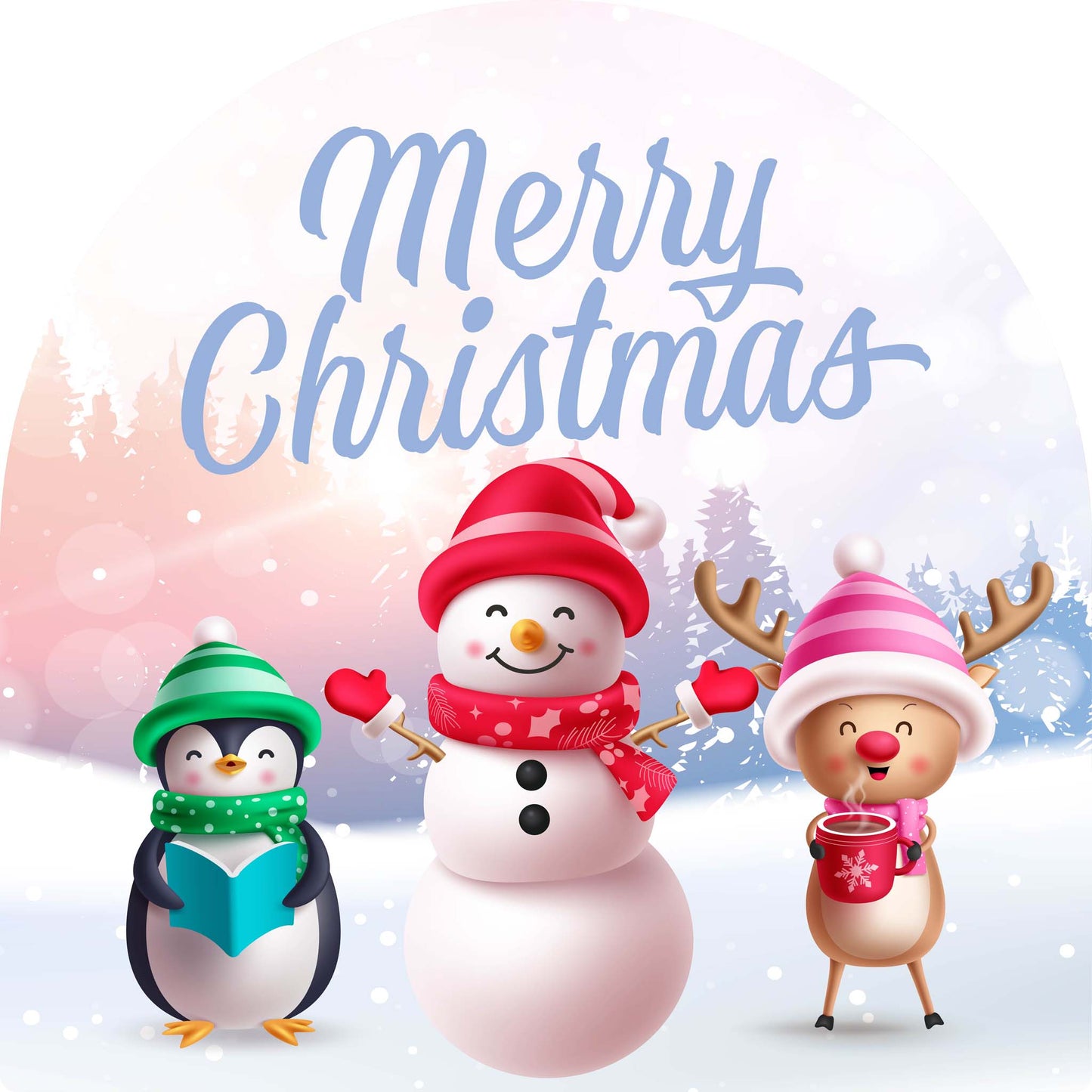 Penguin Snow Person Reindeer