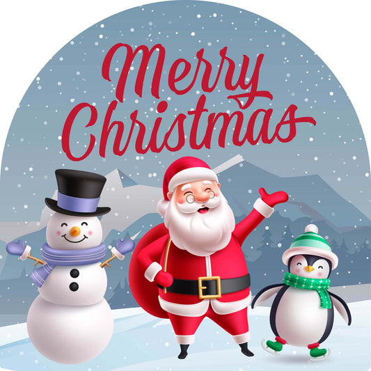 Snow Person Santa Penguin