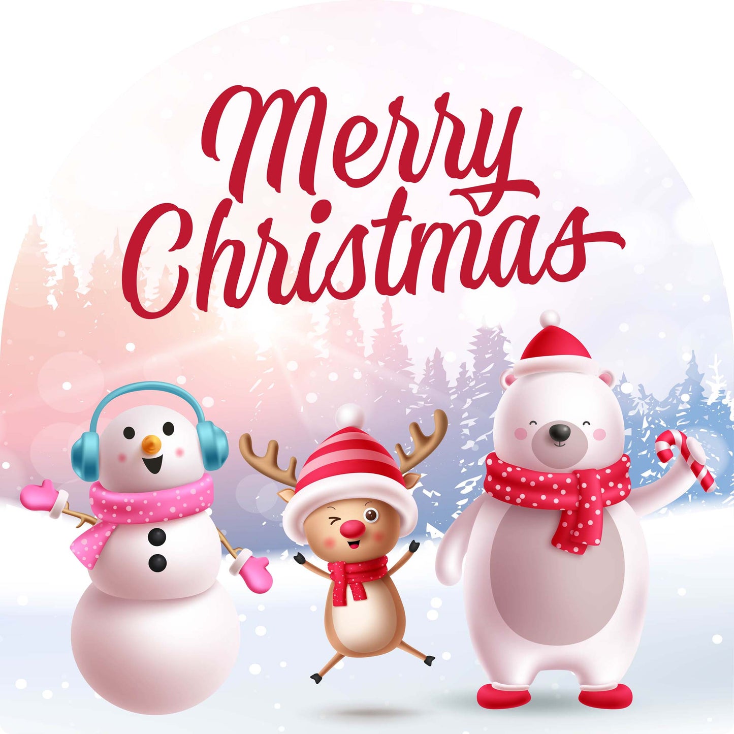 Snow Person Reindeer Polar Bear