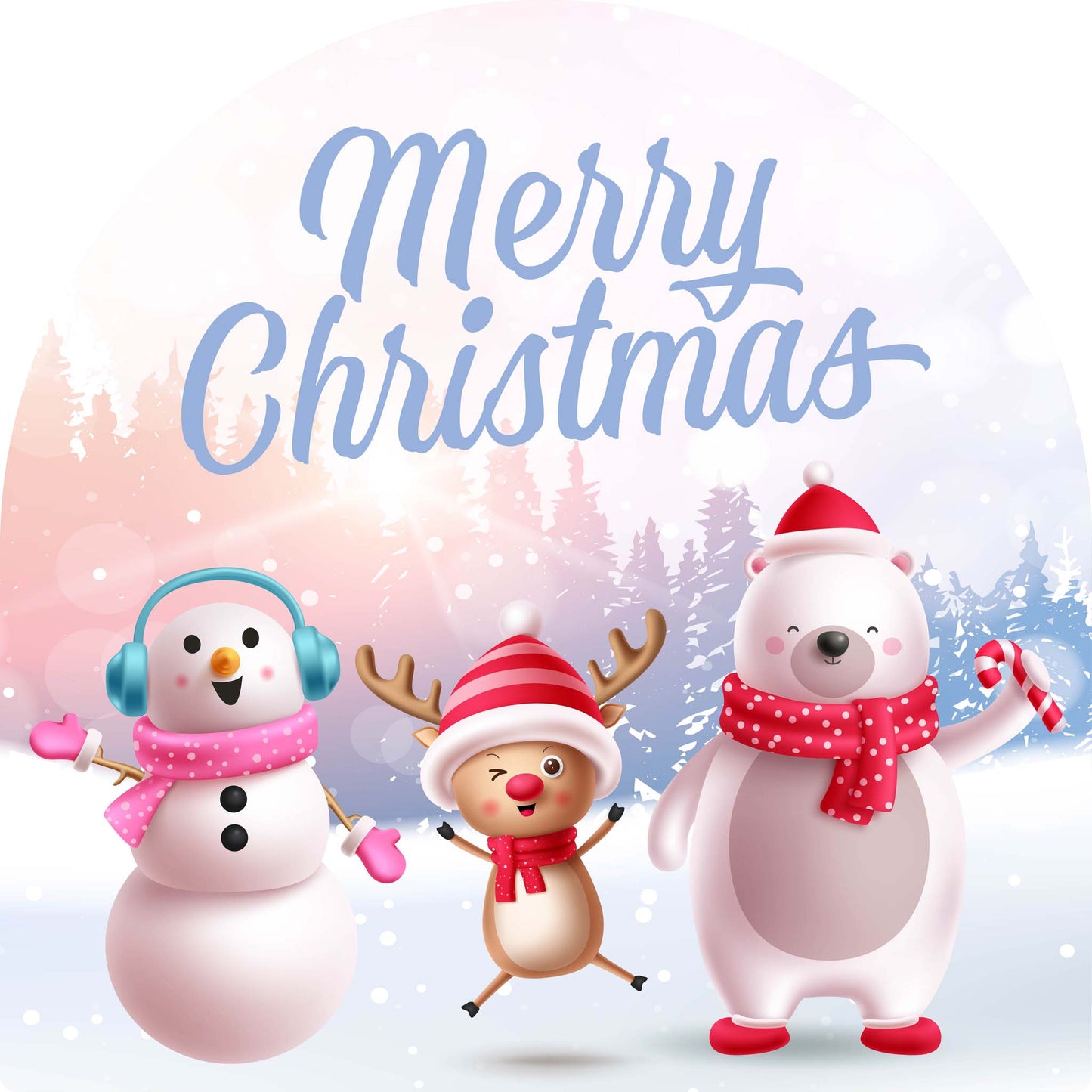 Snow Person Reindeer Polar Bear