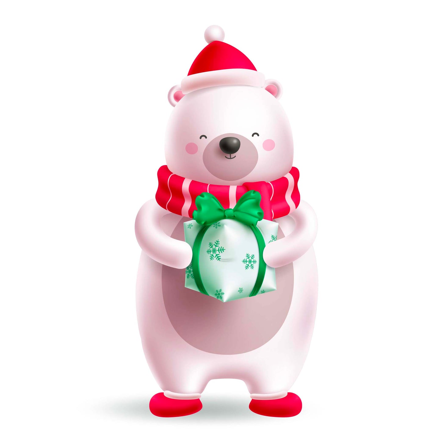 Polar Bear with Present